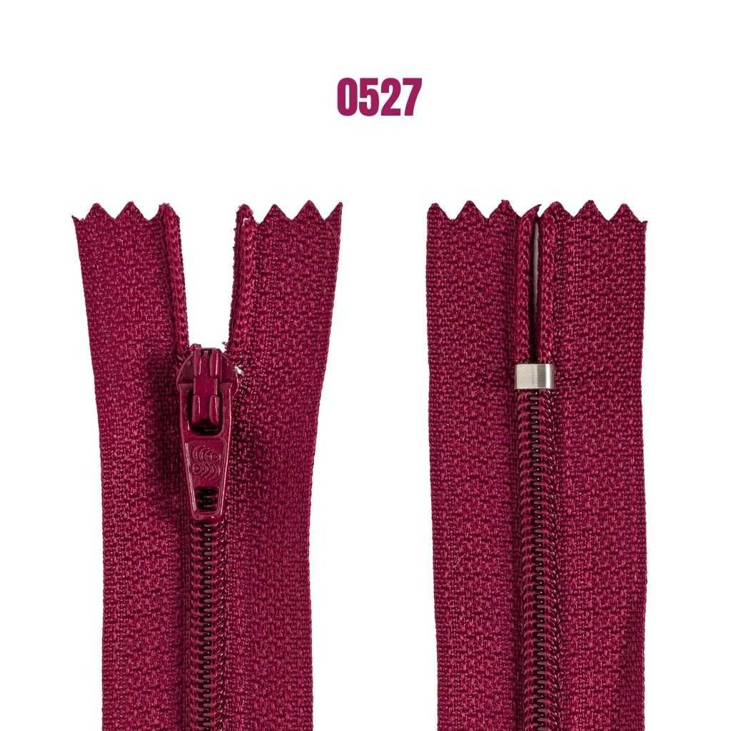 Zíper de Nylon Fixo Nº 3 18cm – Zíper para Costura, Confecção de