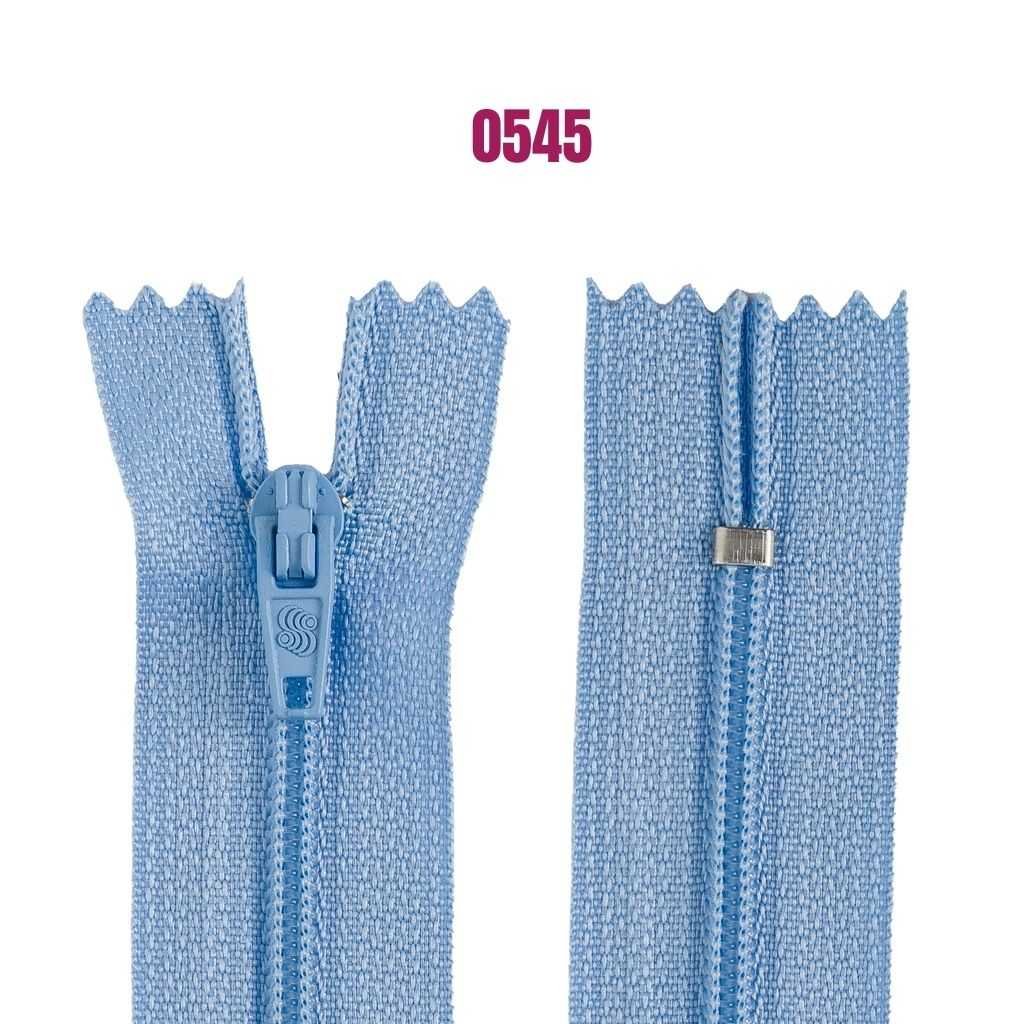 Zíper de Nylon Fixo Nº 3 18cm – Zíper para Costura, Confecção de