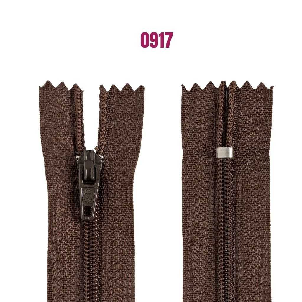 Zíper de Nylon Fixo Nº 3 18cm – Zíper para Costura, Confecção de