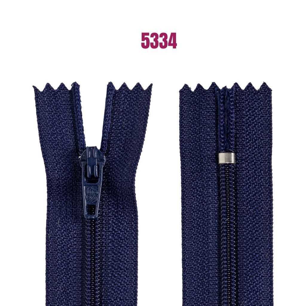 Zíper de Nylon Fixo Nº 3 18cm – Zíper para Costura, Confecção de